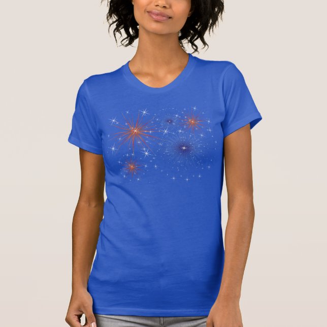 Red White and Blue Fireworks T-shirt (Front)