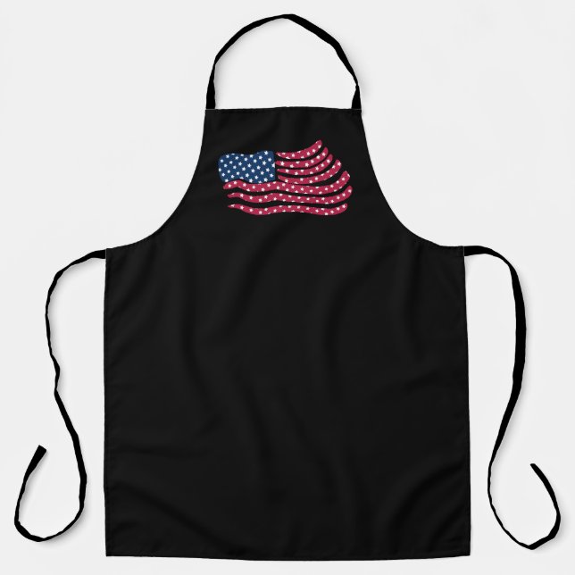 Red White And Blue Flag Design  Apron (Front)