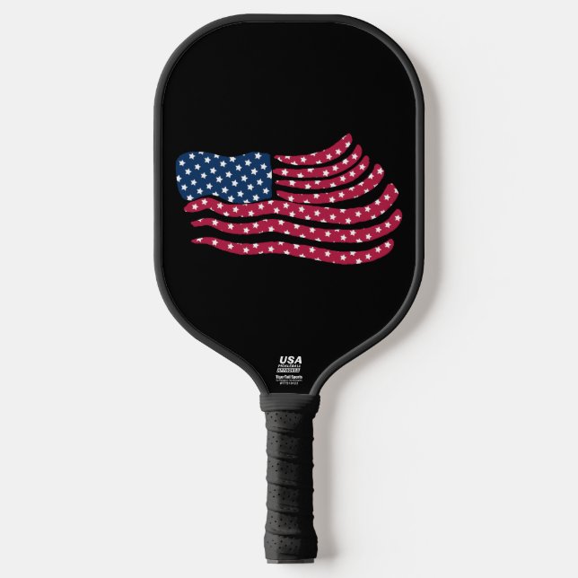 Red White And Blue Flag Design  Pickleball Paddle (Front)