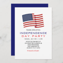 Red White and Blue Fourth of July Independence Day