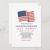 Red White and Blue Fourth of July Independence Day