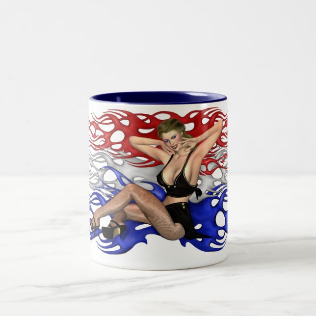 Red, White and Blue Glory Pin-up Mug (Center)
