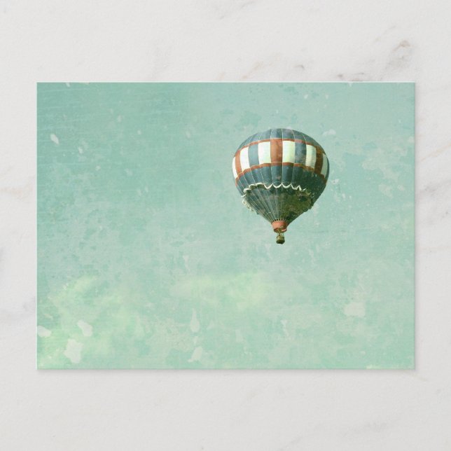 Red White and Blue Hot Air Balloon Postcard (Front)