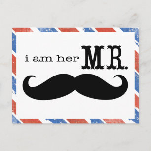 Red White and Blue I am Her Mr. Postcard