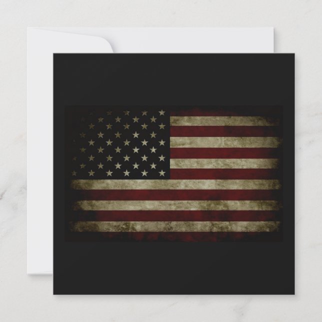 Red White and Blue  Invitation (Front)