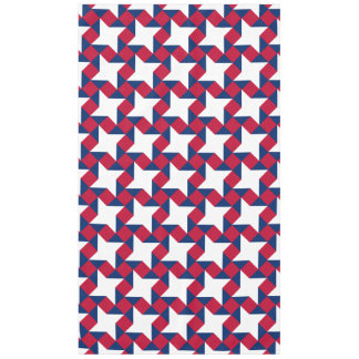 Red, White and Blue July Fourth Patchwork Pattern Tablecloth
