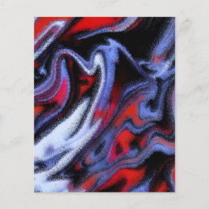 Red white and blue marble