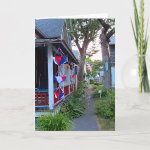 Red, White and Blue - Martha's Vineyard Card