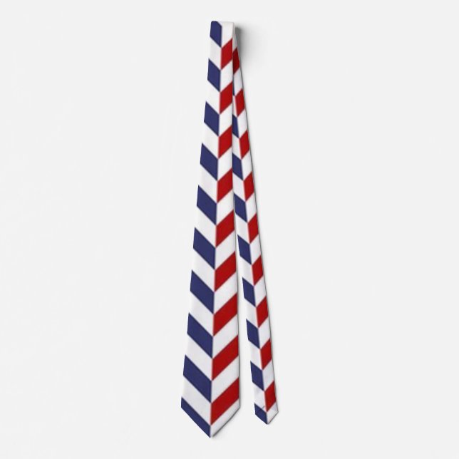 Red White and Blue Men’s Neck Tie (Front)