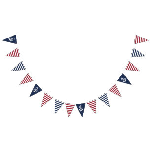 Red, White and Blue Nautical Flags