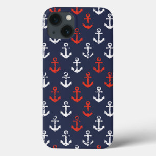 Red White And Blue Navy Pattern iPhone 13 Case