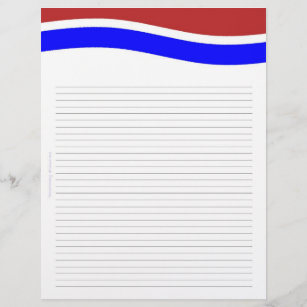 Red White and Blue page