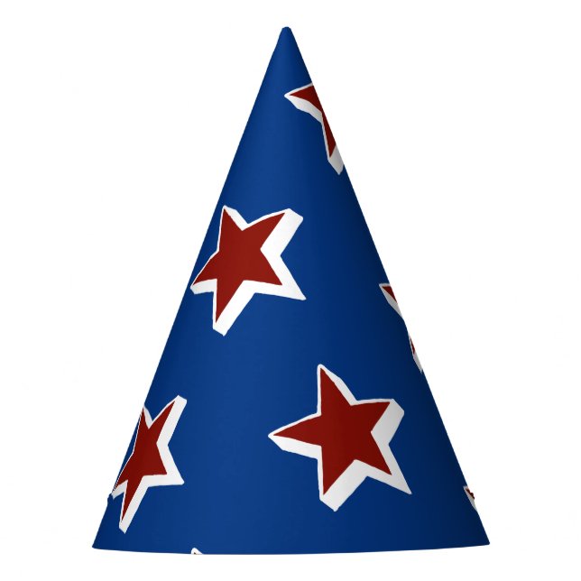 Red,White and Blue Party Hat (Front)