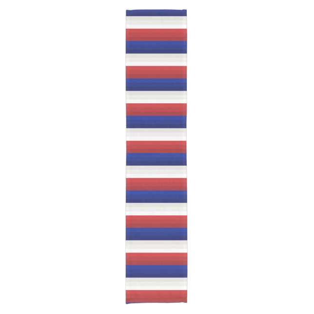 Red White and Blue Patriotic Gradient Table Runner (Front)