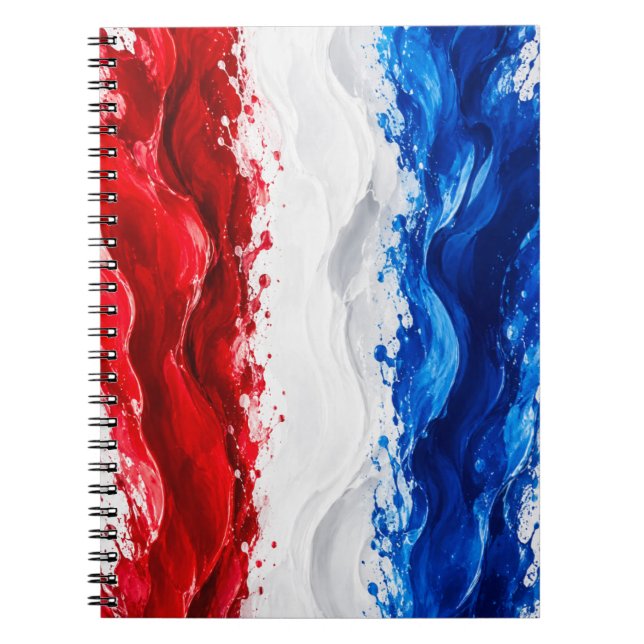 Red White and Blue patriotic Notebook (Front)