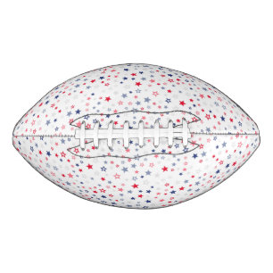 Red, White and Blue Patriotic Stars  American Football