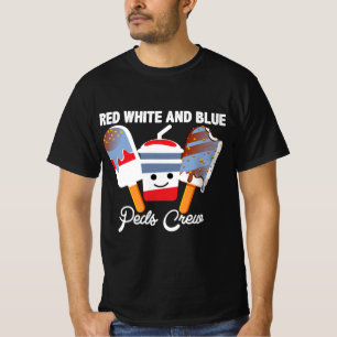 Red White And Blue Peds Crew T SHIRT DESIGN