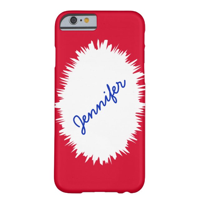 Red, White, and Blue, Personalised Name, Case-Mate iPhone Case (Back)