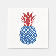 Red White and Blue Pineapple