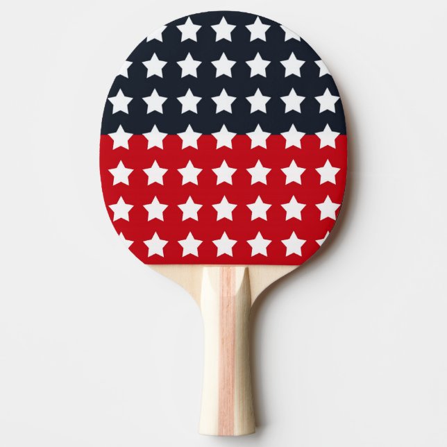 Red, White and Blue Ping Pong Paddle (Front)