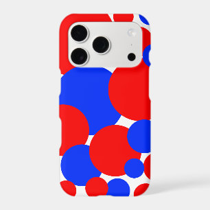 Red, White and Blue Polka Dots