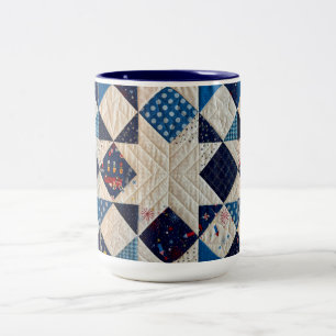 Red, White and Blue, Quilted Coffee Mug