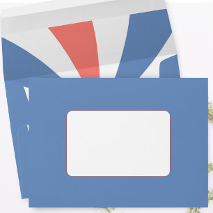 Red White and Blue Return Address Envelope