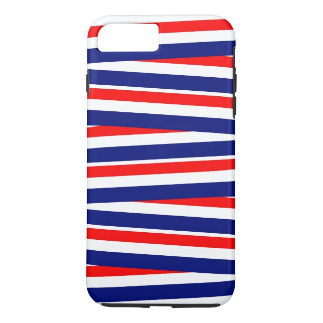 Red, White and Blue Ribbons Case-Mate iPhone Case (Back)