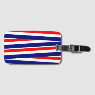Red, White and Blue Ribbons Luggage Tag