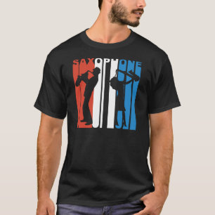 Red White And Blue Saxophone T-Shirt