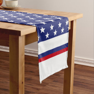 Red White And Blue Short Table Runner