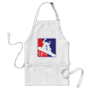 Red-White-and-Blue-Snow-Boa Standard Apron