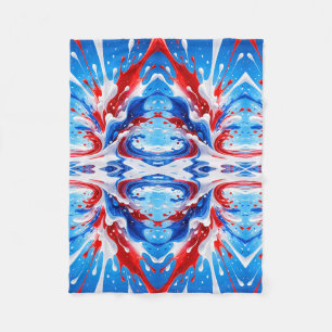 Red White and Blue Splash Blanket