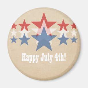 Red, White and Blue Star Cascade Magnet