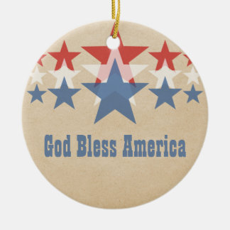 Red, White and Blue Star Cascade Ornament