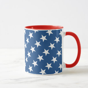 Red White and Blue Star Mug