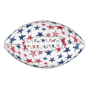 Red, White and Blue Stars  American Football