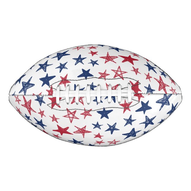 Red, White and Blue Stars  American Football (Front)