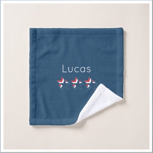 Red White and Blue Stars Bath Towel Set