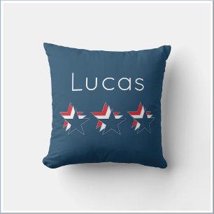 Red White and Blue Stars Cushion