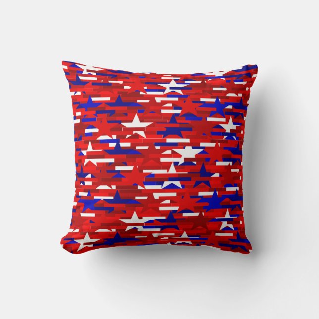 Red, White, and Blue Stars PIllow (Front)