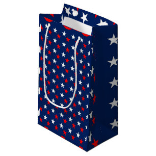Red White and Blue Stars  Small Gift Bag
