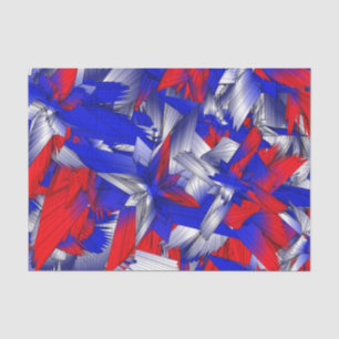 Red White and Blue Stars Tissue Paper