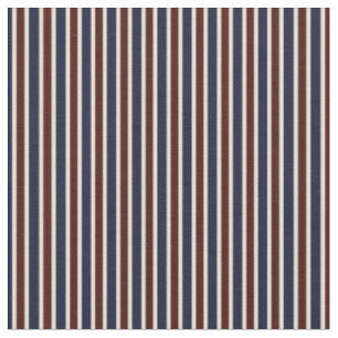 Red, White and Blue Stripes Fabric