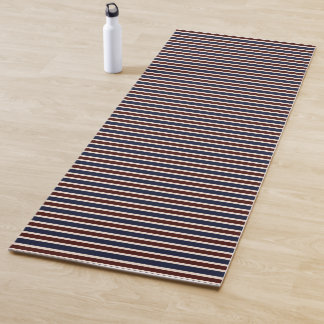 Red, White and Blue Stripes Yoga Mat