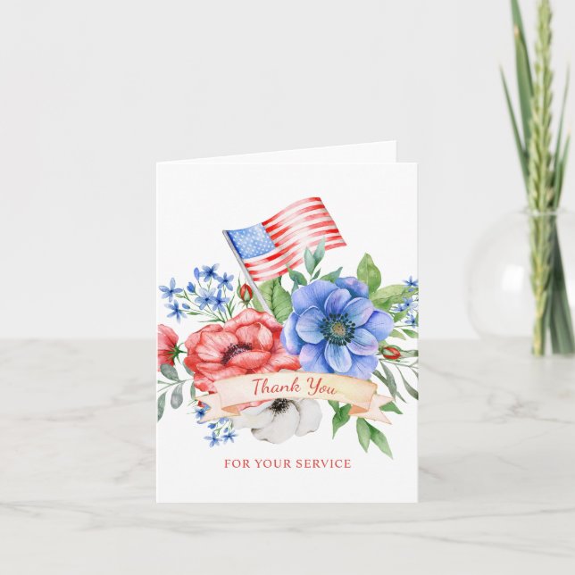 Red White and Blue | Thank you for Your Service (Front)