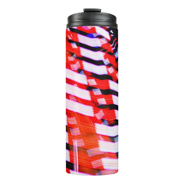 Red White and Blue Thermal Tumbler (Front)