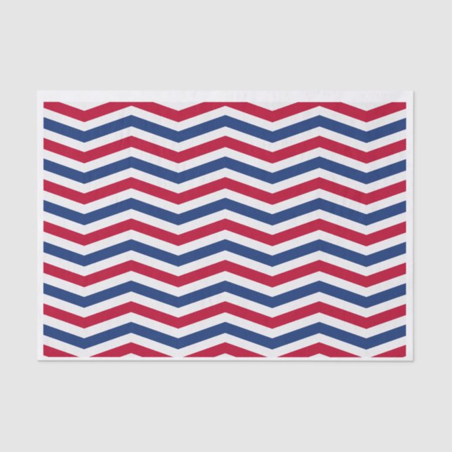 Red White and Blue Tissue Paper (Front)