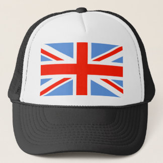 Red White and Blue Union Jack UK Flag Trucker Hat