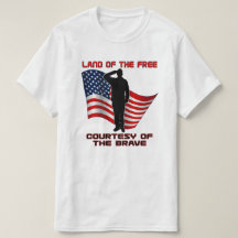 Red White and Blue Unique Veteran and Flag T-Shirt